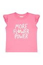 Blusa infantil menina malha algodão babado verão Blusa infantil menina malha algodão babado verão