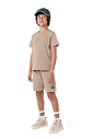 Conjunto infantil verão menino camiseta malha e bermuda  moletinho