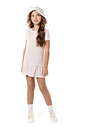 Vestido infantil menina viscose listrado Vestido infantil menina viscose listrado