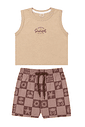 CONJUNTO REGATA E BERMUDA TACTEL