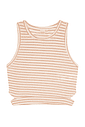 Conjunto juvenil menina com regata listrada e shorts saia Conjunto juvenil menina com regata listrada e shorts saia