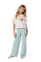 Conjunto infantil blusa e calça, verão confortável para menina Conjunto infantil blusa e calça, verão confortável para menina