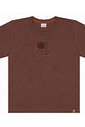 CJ.INF CAMISETA M/M C/ REF. E BERMUDA MOL C/ RECORTES E CORDÃO