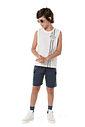 Bermuda Moletinho infantil Menino Bolso Cargo Lateral Bermuda Moletinho infantil Menino Bolso Cargo Lateral