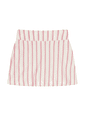 Conjunto Infantil menina verão regata lisa e short saia listrada Conjunto Infantil menina verão regata lisa e short saia listrada