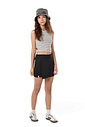 Conjunto juvenil menina com regata listrada e shorts saia Conjunto juvenil menina com regata listrada e shorts saia