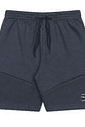Conjunto infantil  menino camiseta malha texturizada e bermuda  moletinho recorte