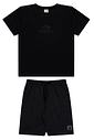 Conjunto infantil verão menino camiseta malha e bermuda  moletinho