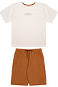 Conjunto infantil Menina blusa malha bermuda ribana verão Conjunto infantil Menina blusa malha bermuda ribana verão