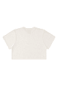 Conjunto juvenil feminino shorts e blusa cropped em malha anarruga Conjunto juvenil feminino shorts e blusa cropped em malha anarruga
