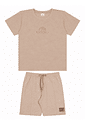 Conjunto infantil verão menino camiseta malha e bermuda moletinho Conjunto infantil verão menino camiseta malha e bermuda moletinho