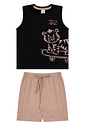 Conjunto infantil menino regata malha e bermuda moletinho Conjunto infantil menino regata malha e bermuda moletinho