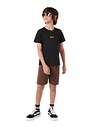 Conjunto infantil verão menino camiseta malha texturizada e bermuda  moletinho