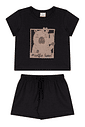 conjunto menina infantil verão blusa e shorts conjunto menina infantil verão blusa e shorts