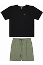 CONJUNTO CAMISETA E BERMUDA MOLETINHO