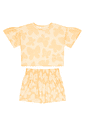 Conjunto infantil menina estampado blusa e shorts malha bally. Conjunto infantil menina estampado blusa e shorts malha bally.