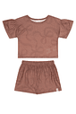Conjunto Infantil Menina Verão Fresquinho Blusa E Shorts estampados Conjunto Infantil Menina Verão Fresquinho Blusa E Shorts estampados