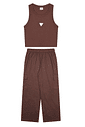 Conjunto feminino Regata Ribana e calça cargo juvenil Conjunto feminino Regata Ribana e calça cargo juvenil