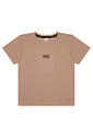 Conjunto infantil verão menino camiseta malha texturizada e bermuda  moletinho