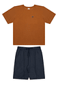 CONJUNTO CAMISETA E BERMUDA MOLETINHO