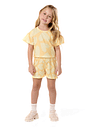 Conjunto Infantil Menina Verão Fresquinho Blusa E Shorts estampados Conjunto Infantil Menina Verão Fresquinho Blusa E Shorts estampados