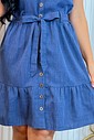 Vestido Chambray Jeans Curto 5084 Vestido Chambray Jeans Curto 5084