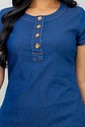 Vestido Jeans Com Botões 3078 Vestido Jeans Com Botões 3078