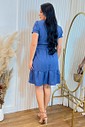 Vestido Chambray Jeans Curto 5084 Vestido Chambray Jeans Curto 5084