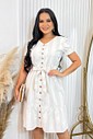 Vestido Linho Curto 5083 Vestido Linho Curto 5083