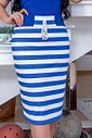 Conjunto Saia Midi Listrada e Blusa Manga Curta 0222 Conjunto Saia Midi Listrada e Blusa Manga Curta 0222