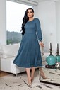 Vestido Midi Lãzinha Manga Longa 0123