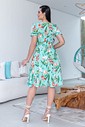 Vestido Estampado Evasê Manga Curta 3005 Vestido Estampado Evasê Manga Curta 3005
