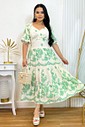 Vestido Midi Estampado Beleza Tropical 3040 Vestido Midi Estampado Beleza Tropical 3040