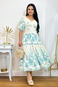 Vestido Midi Estampado Beleza Tropical 3040 Vestido Midi Estampado Beleza Tropical 3040