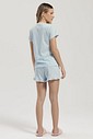 Pijama Feminino Manga Curta Com Shorts
