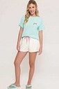 Pijama Feminino Manga Curta com Shorts