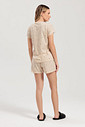 Pijama Feminino Manga Curta Com Shorts
