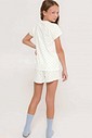 Pijama Feminino Infantil Manga Curta com Shorts