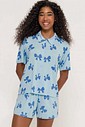 Pijama Feminino Manga Curta Americano com Shorts