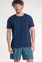 Pijama Masculino Manga Curta Com Bermuda
