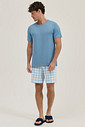 Pijama Masculino Manga Curta Com Bermuda Pijama Masculino Manga Curta Com Bermuda