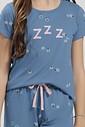 Pijama Feminino Infantil Manga Curta Com Shorts