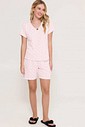 Pijama Feminino Manga Curta com Bermuda