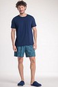 Pijama Masculino Manga Curta Com Bermuda