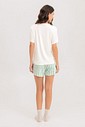 Pijama Feminino Manga Curta Com Shorts