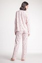 Pijama Feminino Manga Longa Americano Com Calça