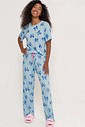 Pijama Feminino Manga Curta com Calça