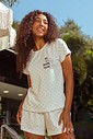 Pijama Feminino Manga Curta com Shorts
