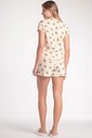 Pijama Feminino Manga Curta Com Shorts