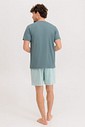 Pijama Masculino Manga Curta Com Bermuda